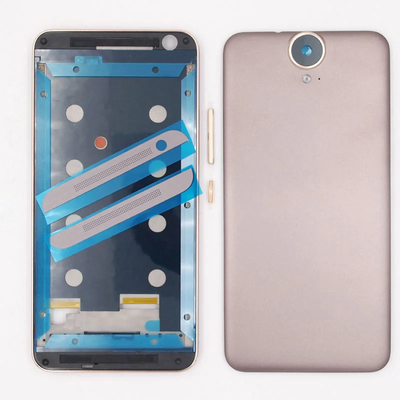 Baansam отдел кадров Батарея дверь задняя крышка Корпус чехол для HTC One E9 Plus e9pw E9PT с кнопками для прибавления звука - Цвет: Коричневый