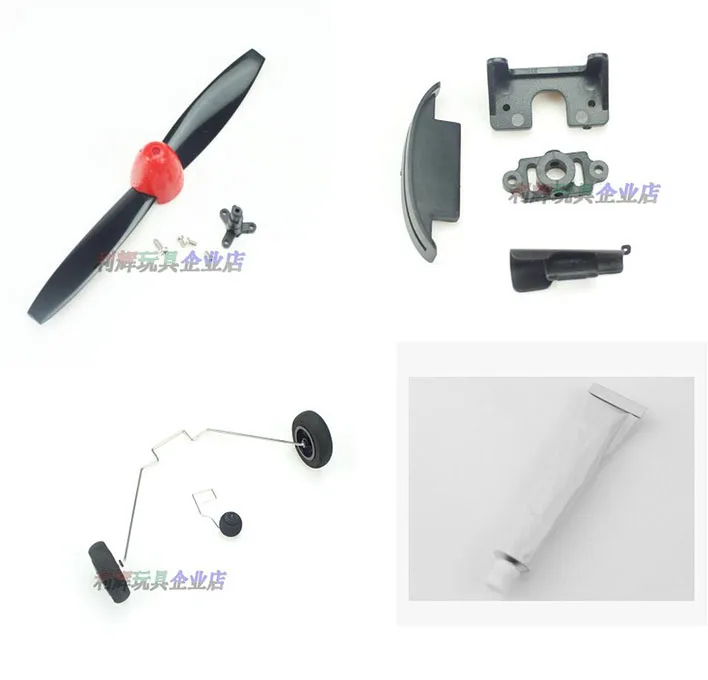

XK A430 RC Airplane Spare parts Propellers landing gear Plastic parts group glue A430-005 A430-007 A430-008
