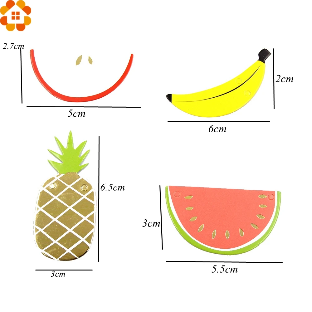 1 комплект фруктовые бумажные флаги гирлянда летние баннеры с изображением