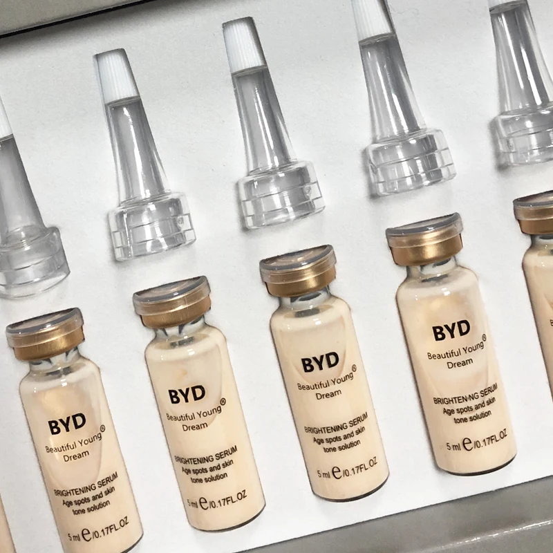 10 bottles 5ml BB Glow Cream Meso White Brightening Serum Natural Nude Make Up Foundation Microneedle treatment system Facial be | Красота и