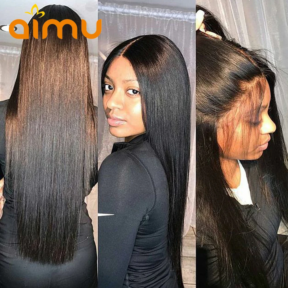 Необработанные индийские виргинские волосы прямой кружевной парик человеческие