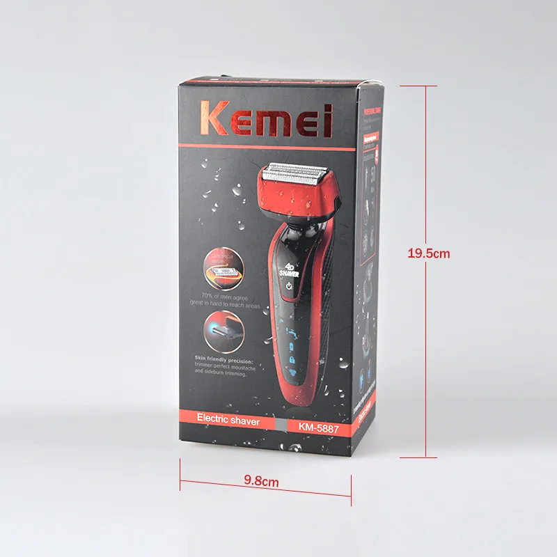 Kemei 3 in 1 Triple Blade Waterproof Electric Hair Trimmer/Nose Trimmer/Washable Shave Razor Sideburn Cutter Shaver | Бытовая техника