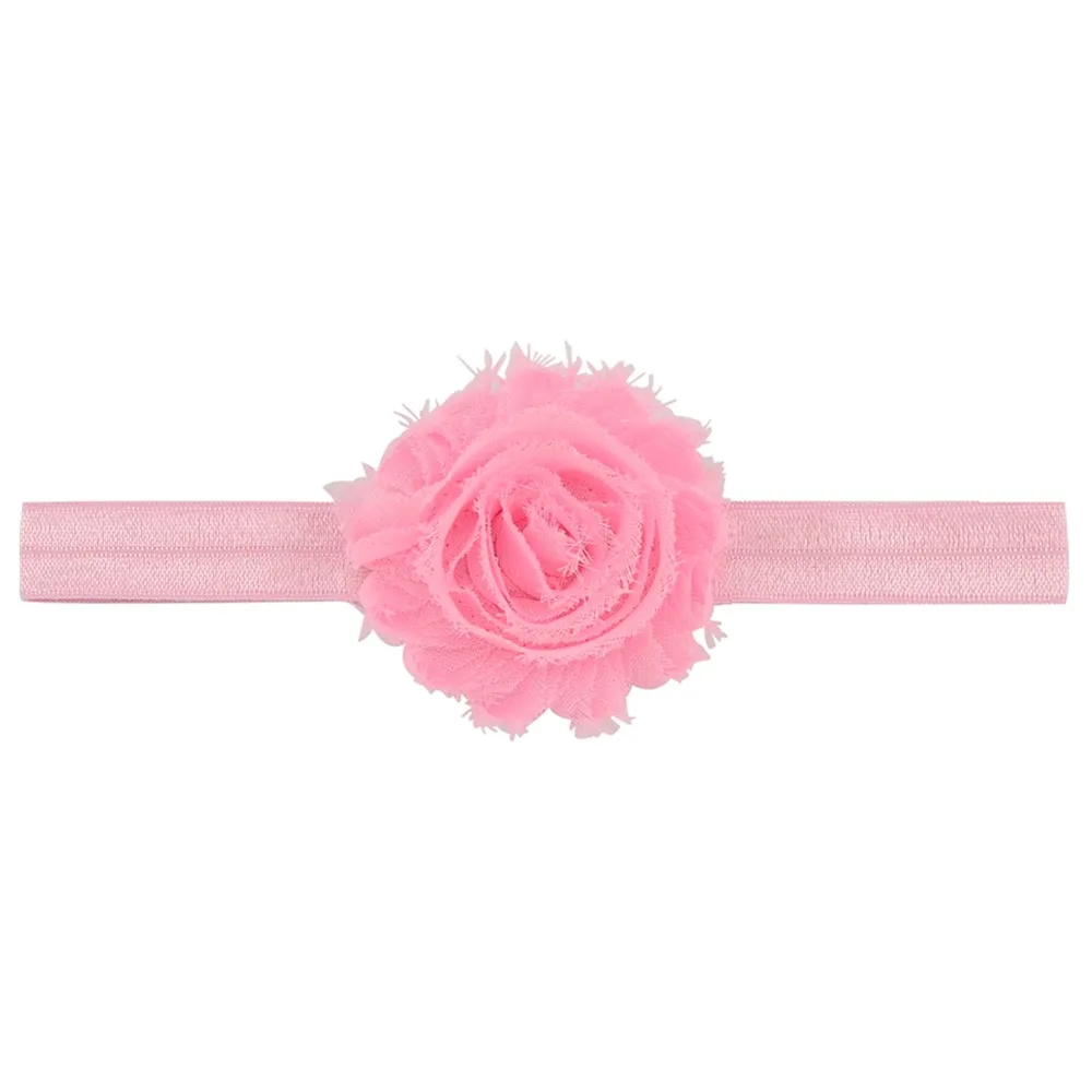 Новинка 24 шт./лот Эластичная Повязка На Голову на голову с цветами Детские