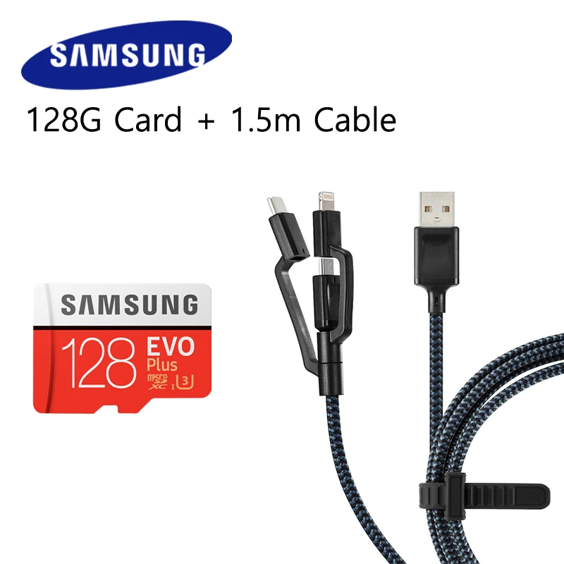 SAMSUNG Micro SD карта 64 ГБ 32 128 Гб класс 10 U3 SDHC SDXC Microsd памяти флэш TF SD128 для мобильного