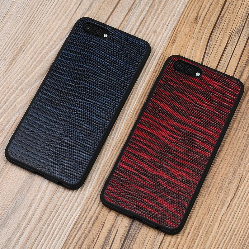 

Genuine Leather back Case For huawei p smart 2019 case soft edge shockproof shell For huawei mate 20 lite case p20 lite coque