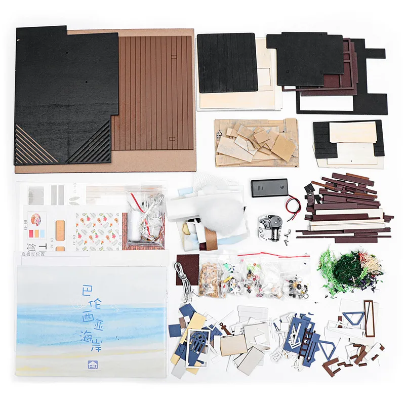 Вилла для кукола сделай сам в стиле прибережной алинии|furniture kit|model building kitsbuilding kit |