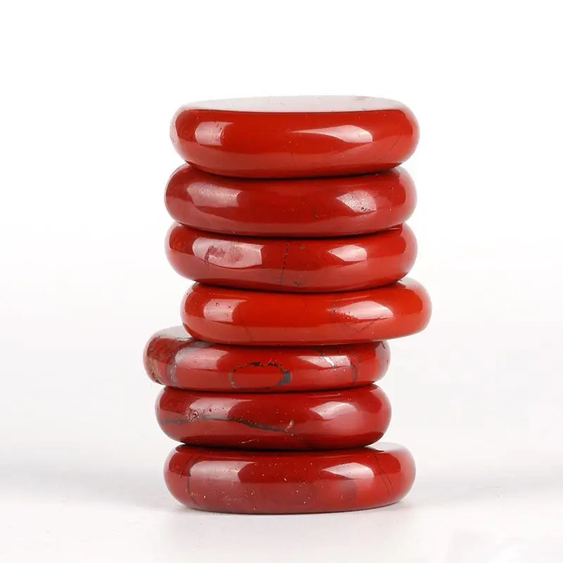 7 шт. набор камней в виде красной яшмы полированная ладонь лечение одном пакете