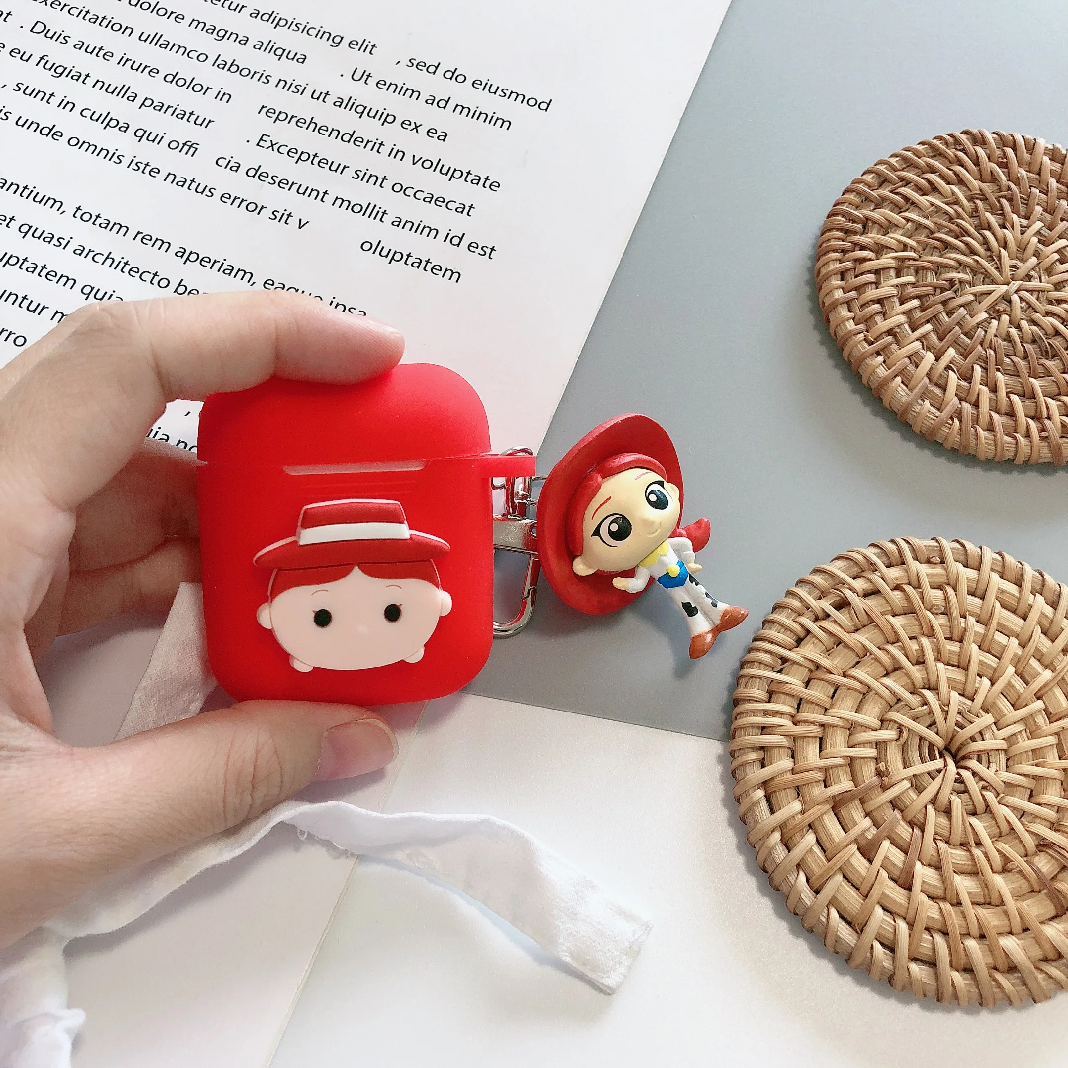Чехол для наушников Toy Story Rex Dinosaur Hamm Red Hearts Jessie Green Alien для Apple Airpods 1 2 силиконовый защитный чехол с рисунком
