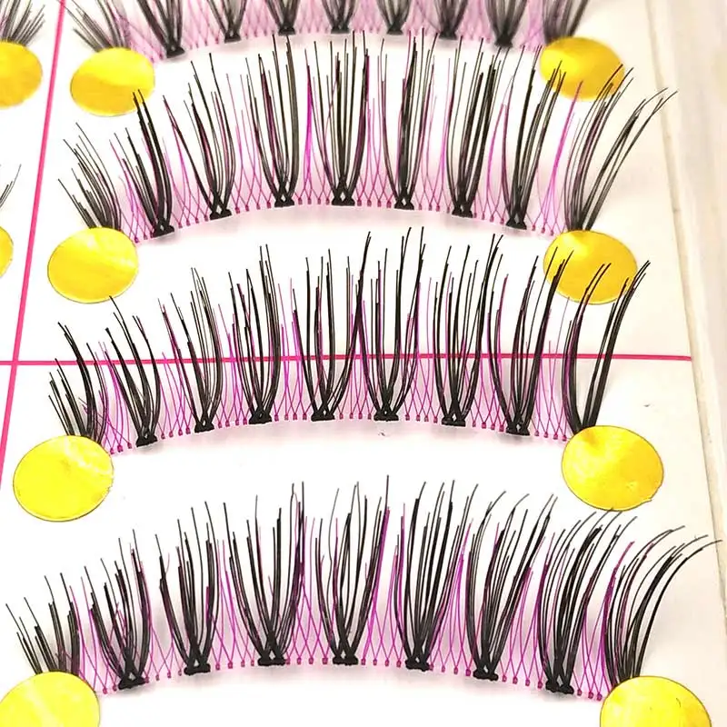 10 пар Модные накладные ресницы для сценивечерние макияжа цветные черные розовые
