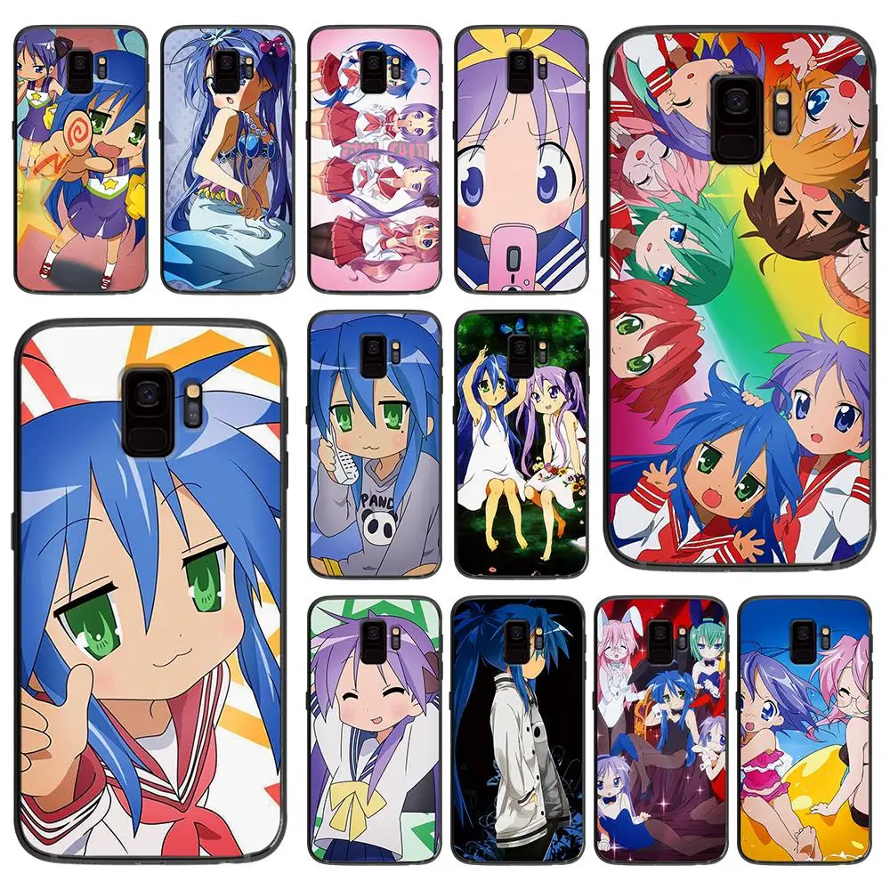Lucky Star мягкий чехол для телефона samsung Galaxy S6 S7 S8 S9 S10e Plus Note 8 9 черный силиконовый