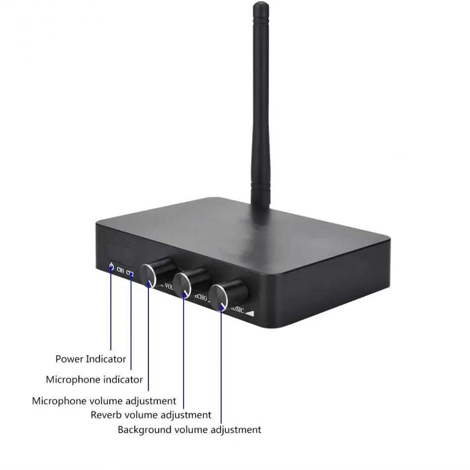 Портативный мини домашний KTV Беспроводной Wi-Fi караоке машина с двумя микрофоном металлическая сетка защитная сетка
