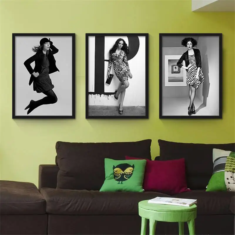 Холст картины современных фотографии моды Sexy Lady арт плакаты и отпечатки Home Decor