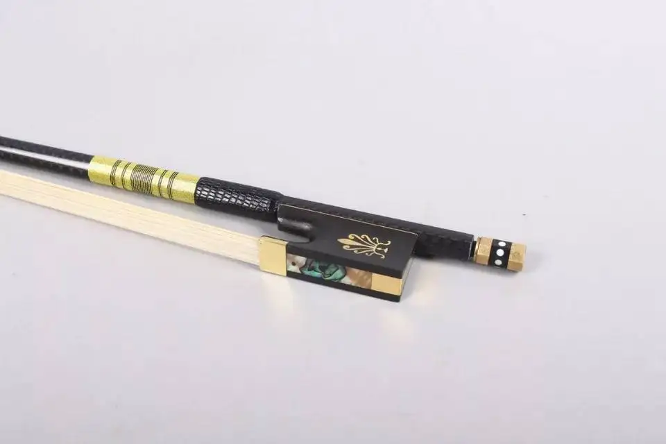 

New PRO 4/4 full szie Carbon fiber violin bow with grillwork Free Shipping