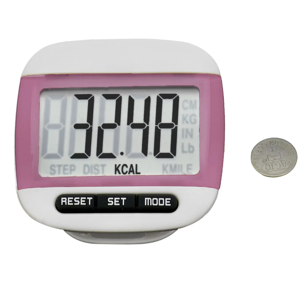 ЖК дисплей цифровой шаг шагомер счётчик каллорий во время ходьбы расстояние Run