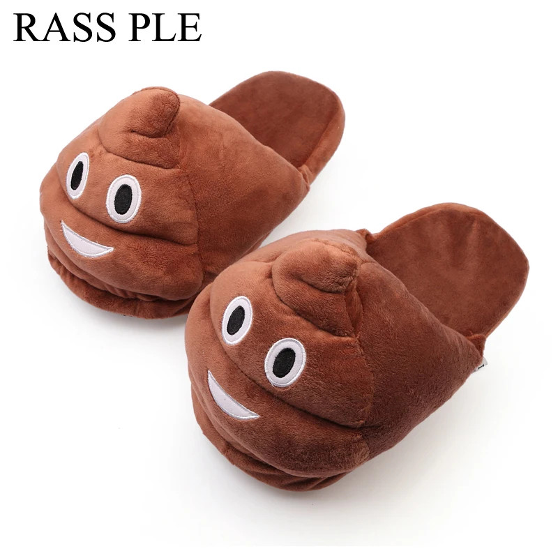 RASS/тапочки со смайликами Мягкие плюшевые тапочки Chinelos Pantufas домашняя обувь