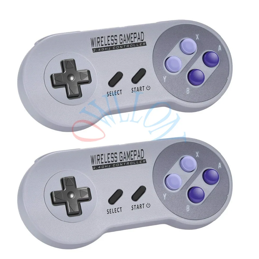 Беспроводные геймпады 2,4 ГГц джойстик Джойстик контроллер для SNES супер nintendo классический мини пульт дистанционного управления аксессуары