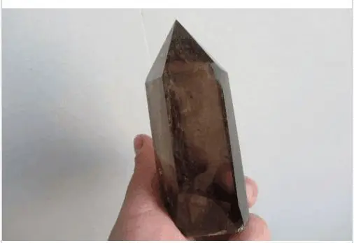 

4"-5" NATURAL SMOKY CITRINE QUARTZ CRYSTAL POINT HEALING
