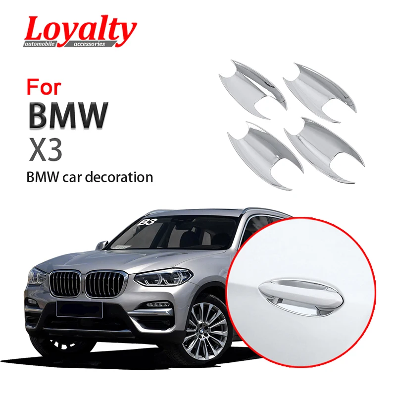 Лояльности для BMW X3 2018 2019 Внешний Дверные ручки чаши рамка крышка Накладка из