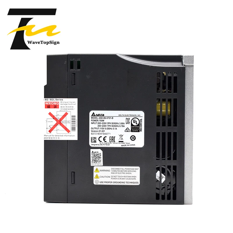 Сервомотором 750W B2 серии ASD 0721 B ECMA C20807RS 3M провода 2.39N.M 5.1A хорошее качество