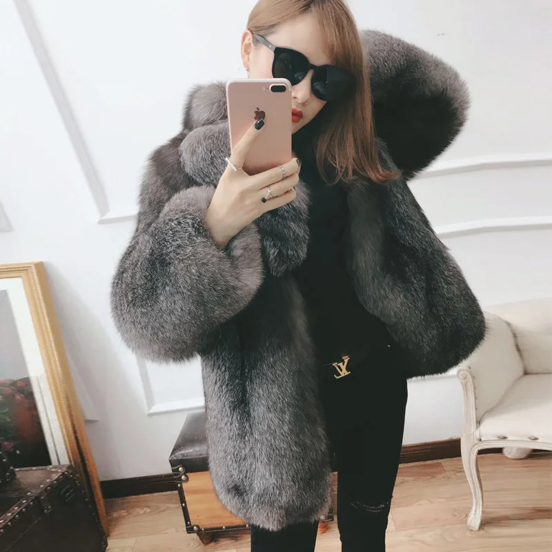 Мех животных пальто натуральный Шиншилла Серебряные золотые River Island Женская Люкс