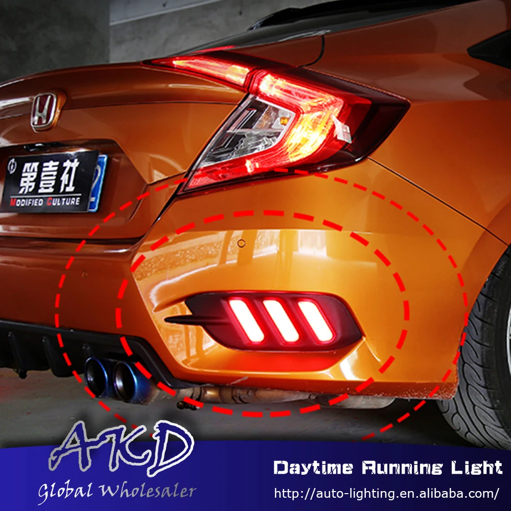 Автомобильный Стайлинг для Honda Civic 10G задний отражатель нового mustang светильник ний