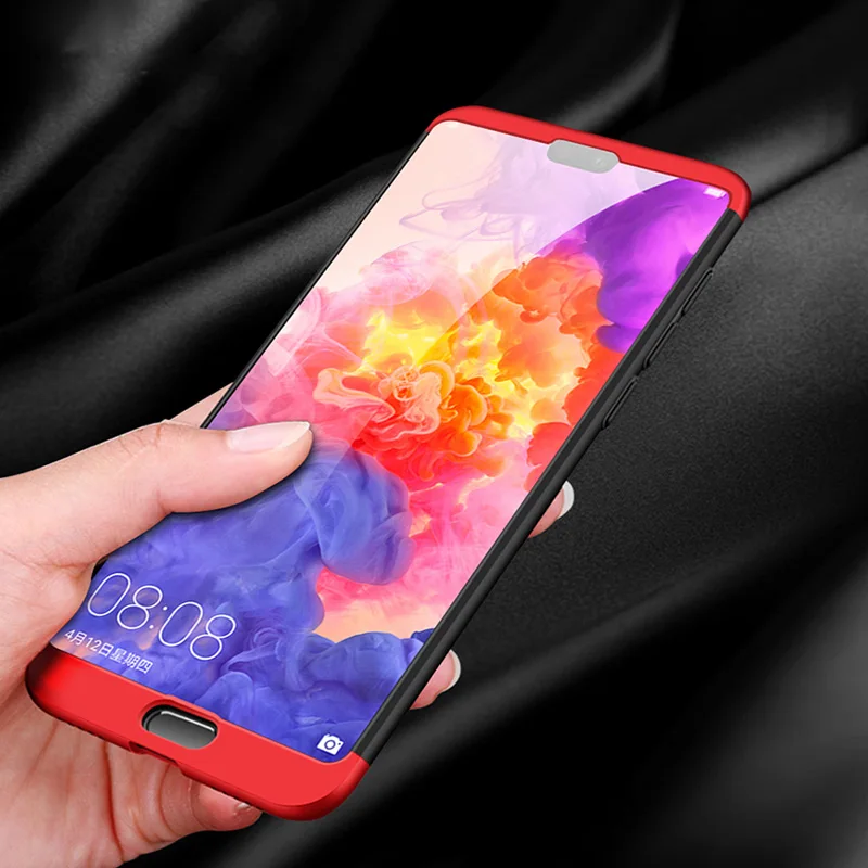 Гибридный 3 в 1 дизайн для huawei P20 P30 Pro Lite 2019 чехол 360 Защита всего тела Матовый