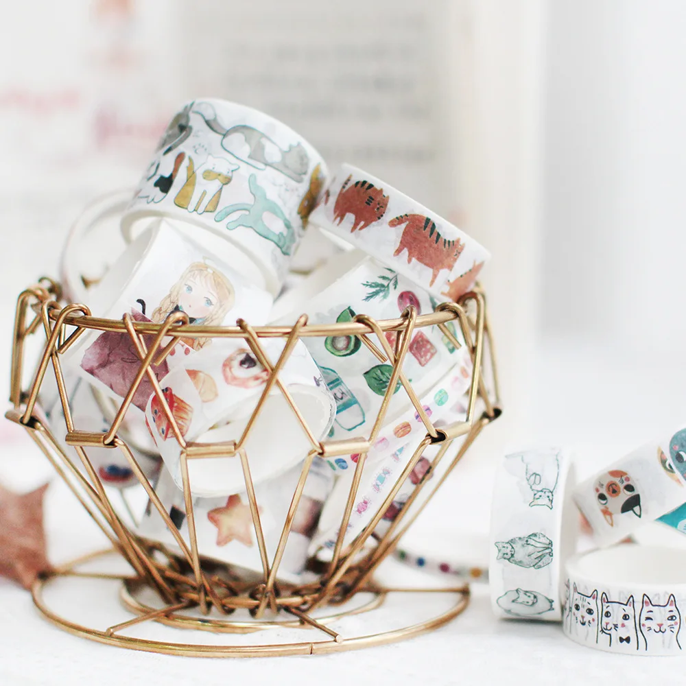 8 наклеек в стиле Фэнтези Океанский синий кит | Канцтовары для офиса и дома