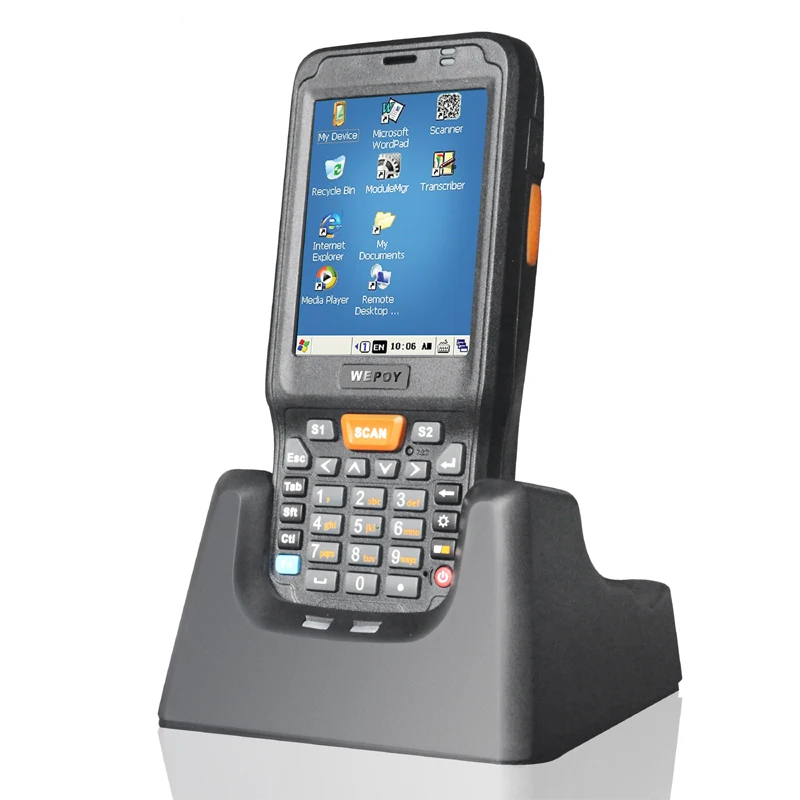 Портативный терминал для сканера Windows CE 3 8 с зарядным устройством 1D док-станция