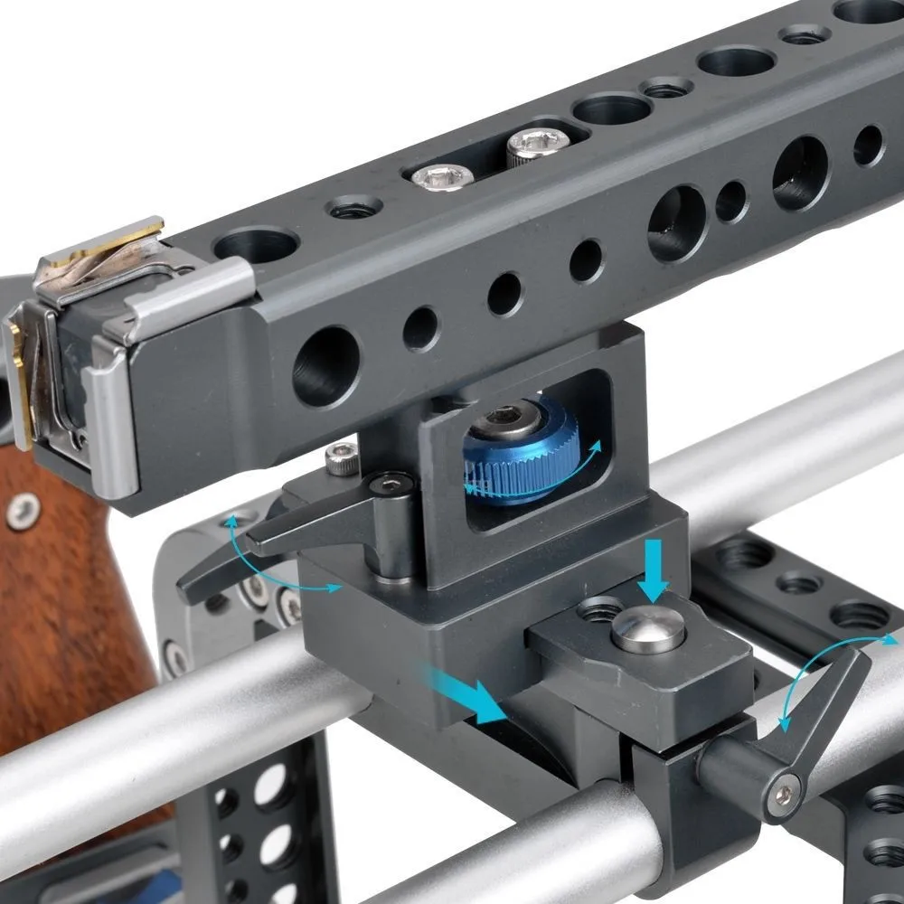 BMCC клетка/Броня Верхняя Боковая ручка 15 мм стержень для черной волшебной камеры