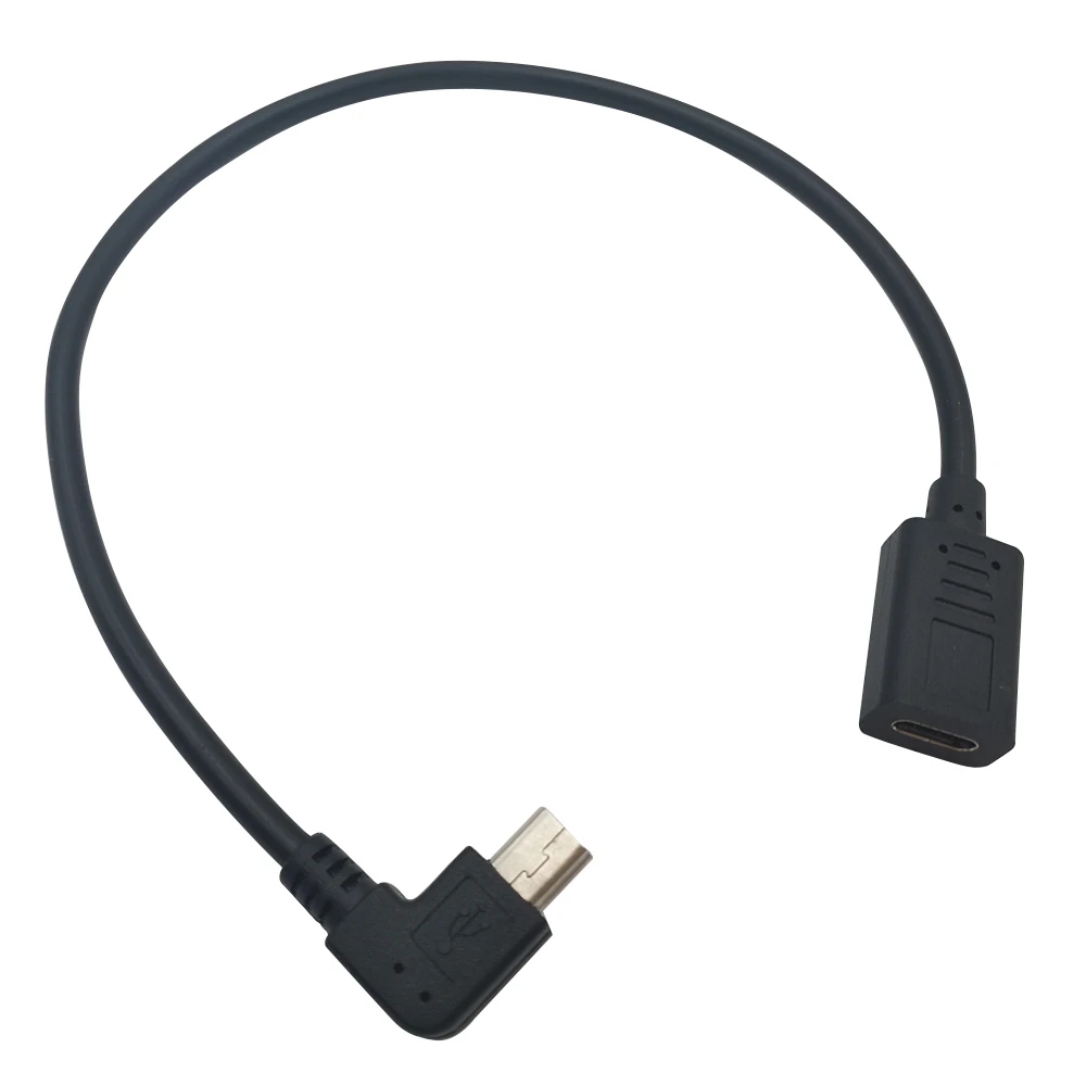 DANSPEED USB 3 1 type C Female to Mini 5Pin Male Прямоугольный адаптер зарядный кабель длиной 25 см|mini