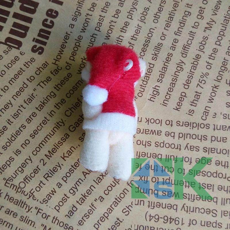 Рождественский подарок! Бесплатная доставка 100 шт./лот 6 см Мишка Плюшевый с