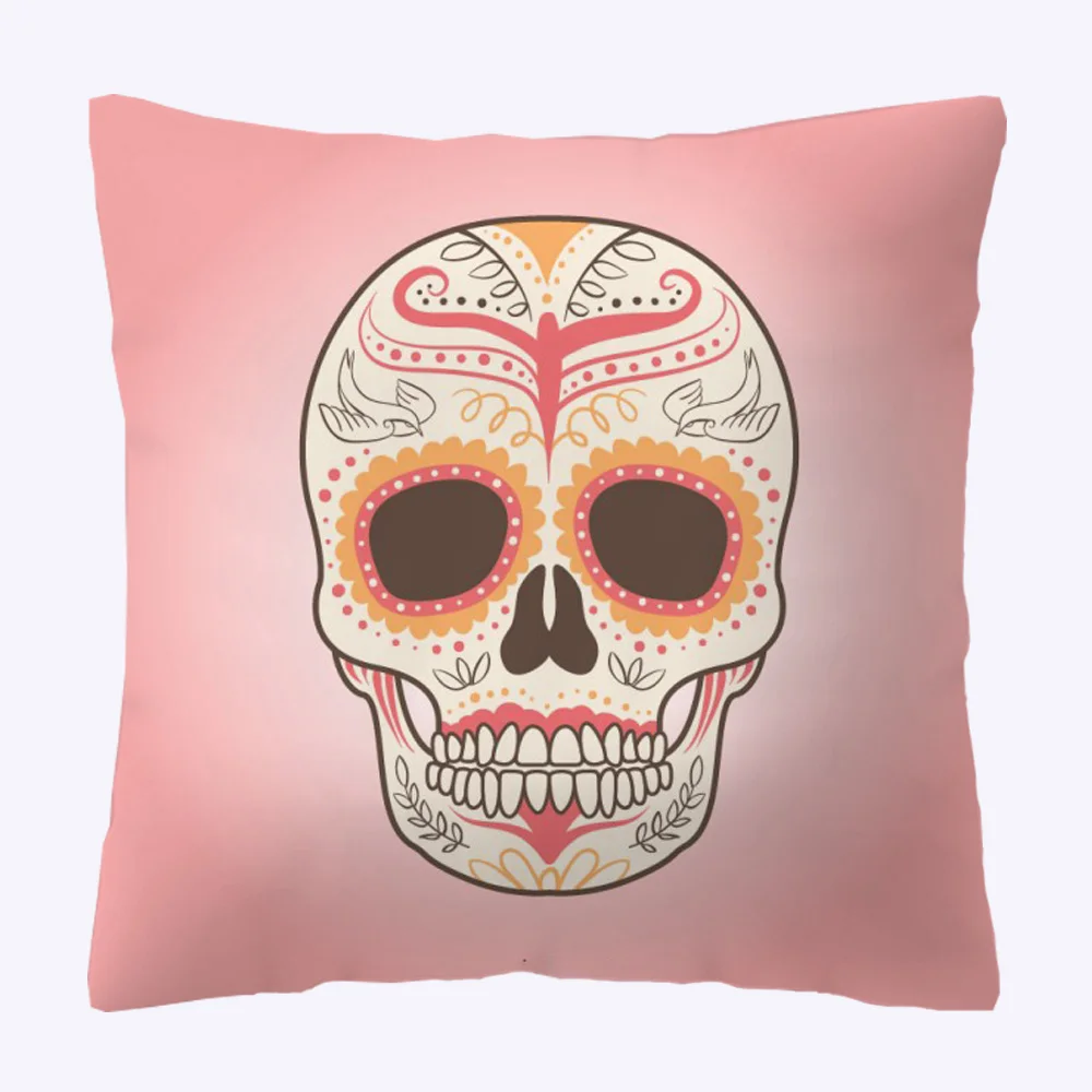 Boniu квадратная сахарная Подушка с черепом чехол для кофейного дома панковский