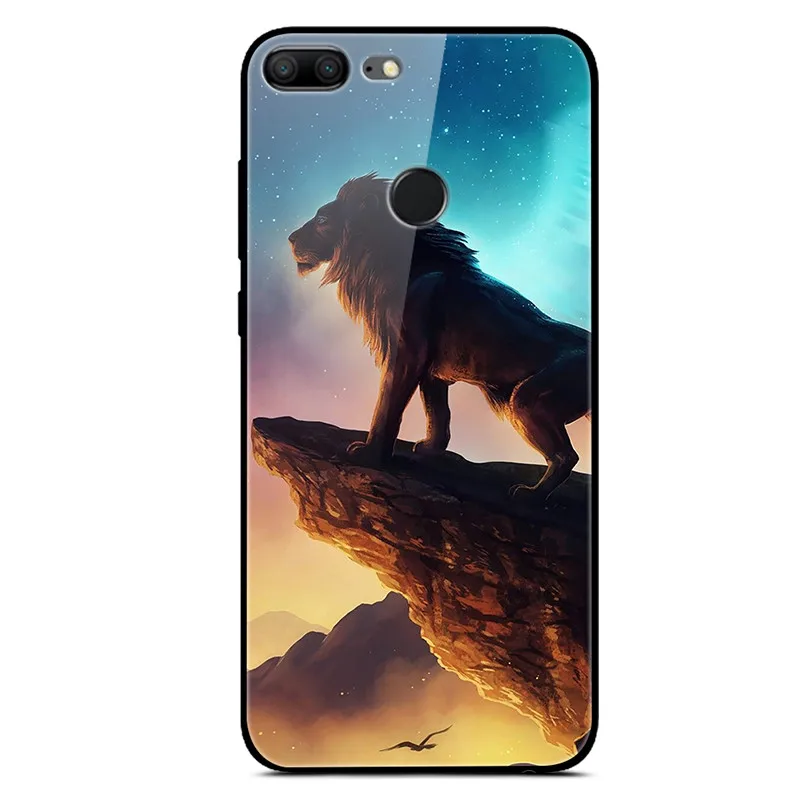 Чехол для Huawei Honor 8A P30 Pro Lite жесткий стеклянный чехол из поликарбоната с узором