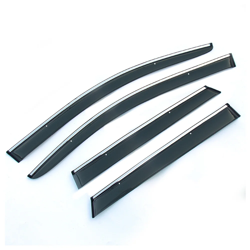 

For Renault Captur 2014 2015 2016 Car Atyling ABS Plastic Window Visor Awnings Vent Sun Rain Guard Shield Delflector Covers 4Pcs