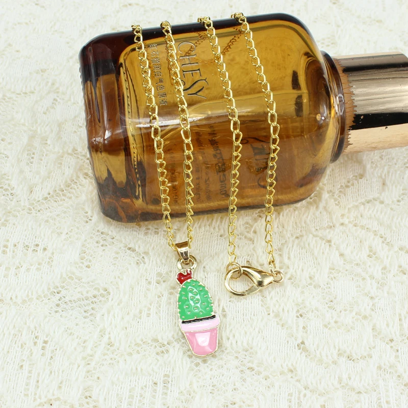 Богемные ювелирные изделия простые натуральные растения в горшке кактус