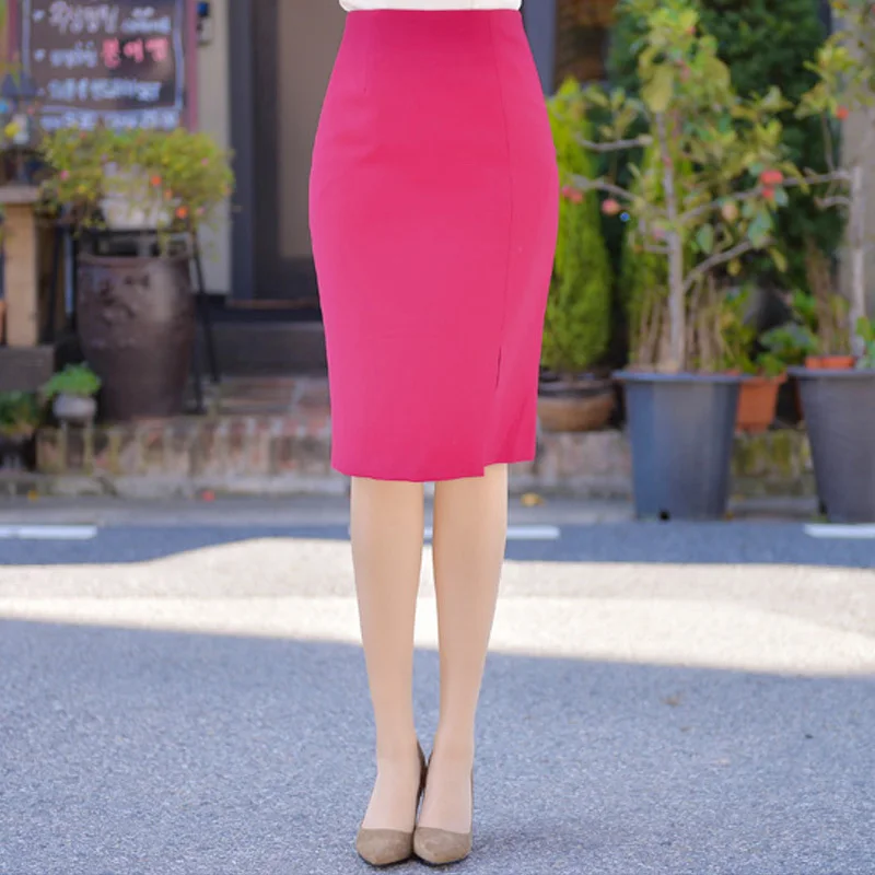 

Summer Style Women Midi Skirt with Side Slit 4XL 5XL Plus Size Midi Bodycon Skirt High Waist Long Bandage Khaki Pencil Skirt