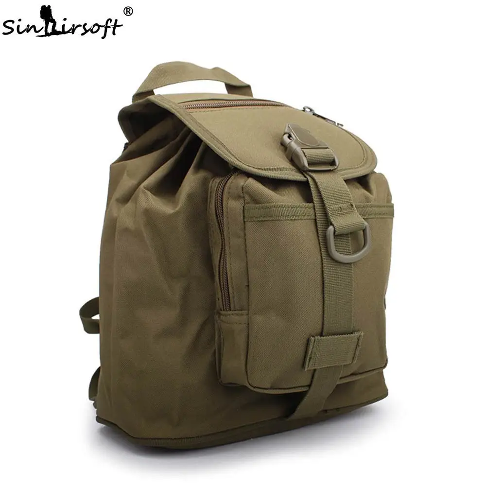 SINAIRSOFT нейлоновый унисекс рюкзак на молнии Molle рюкзаки для путешествий водонепроницаемые ветрозащитные камуфляжные маленькие сумки LY0029