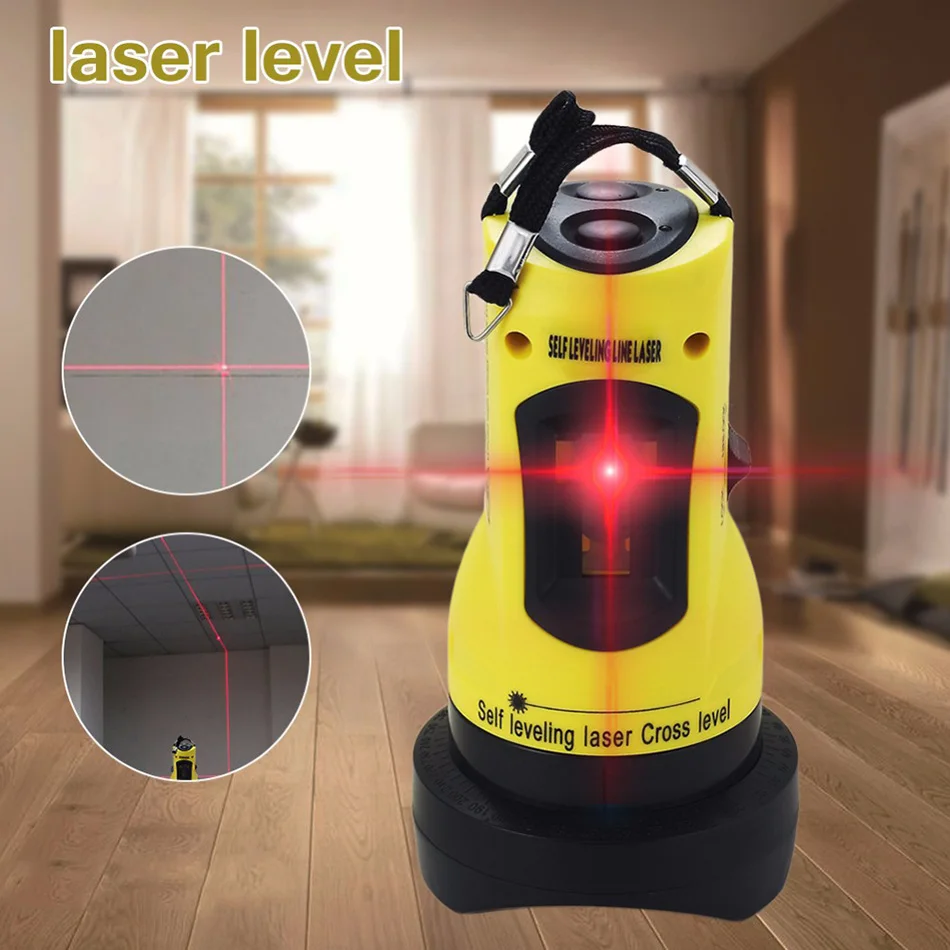 

ZH-SL202 Household 2 Lines Cross Laser Level 360 Rotary Cross Line Leveling Can Be Used with Outdoor Receiver