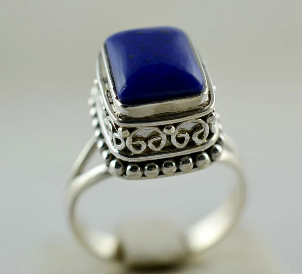 yi qi pin Women's Jewelry Fashion Silver blue Ring Gemstone Birthday Gift Bridal Engagement Rings | Украшения и аксессуары