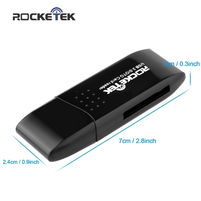 Rocketek Высокое качество usb 3 0 multi 2 в 1 устройство чтения карт памяти для SD TF micro pc