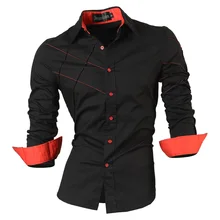 jeansian casual shirts dress male mens clothing long sleeve social slim fit brand boutique cotton western button 2028