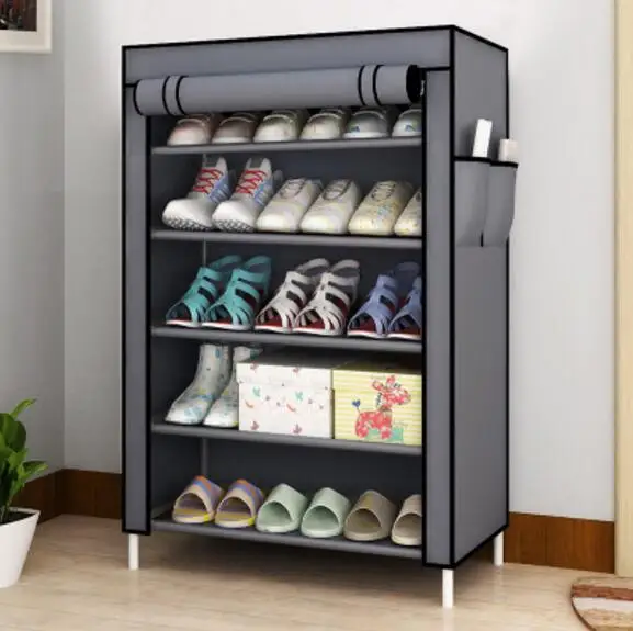 Пятислойная рамка для обуви из нетканого материала 94*60*30 см|shoe rack|rack shoes4 layers shoe racks