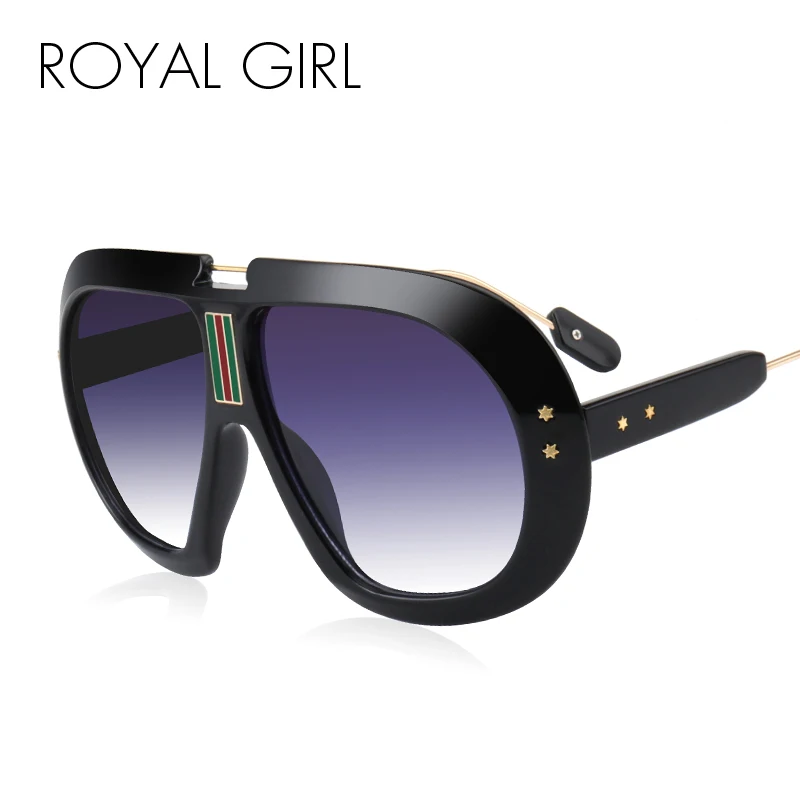 Солнцезащитные очки ROYAL GIRL мужские винтажные брендовые дизайнерские черные