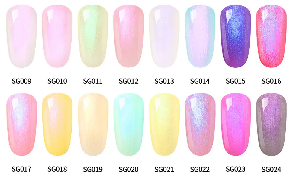 Lagunamoon Newest Shell Glitter UV Gel Nail Polish Nail Art DIY Design Soak Off UV LED Long Lasting Varnish Nail Paint Lacquer