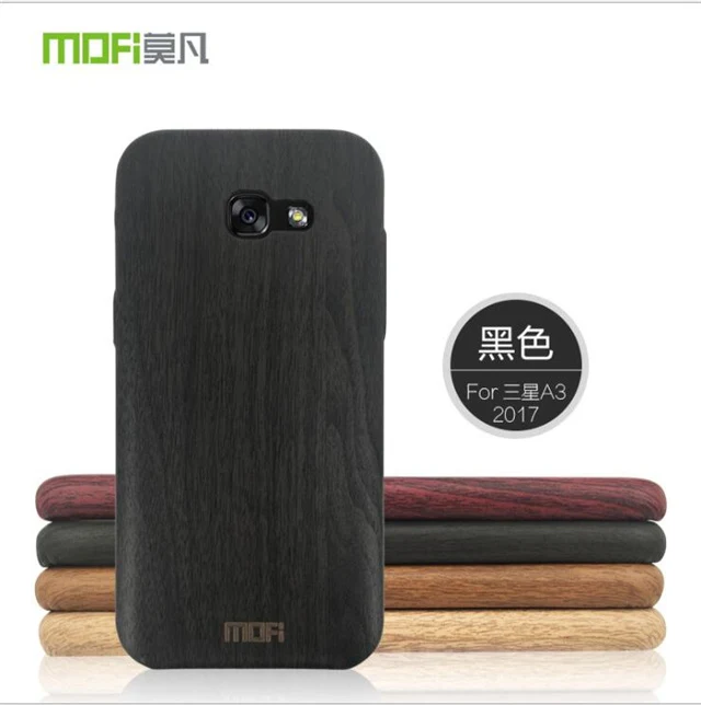 Black Mofi деревянный ящик для samsung Galaxy A3 A5 обложка чехол для samsung Galaxy A7 A720 чехол для телефона в виде ракушки - Цвет: Black