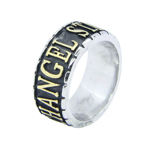 Size 7~13 Fashion Gold Letters THEARCH ST.MICHAEL Ring 316L Stainless Steel Jewelry Cool Church | Украшения и аксессуары