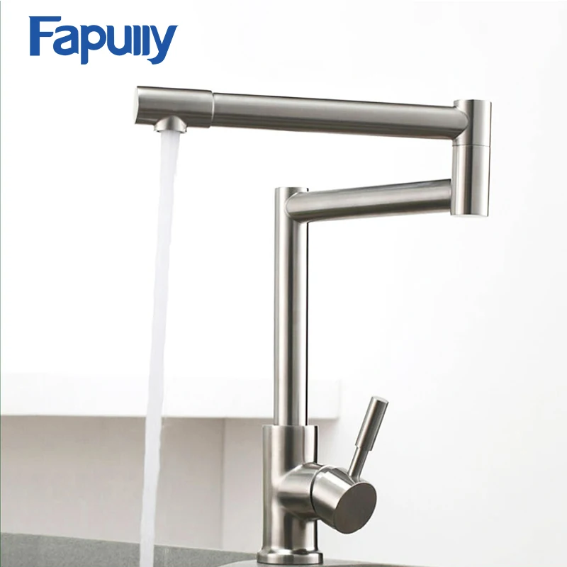 Fapully 304 кухонный смеситель для раковины с одной ручкой складной|kitchen faucet|pot fillerkitchen