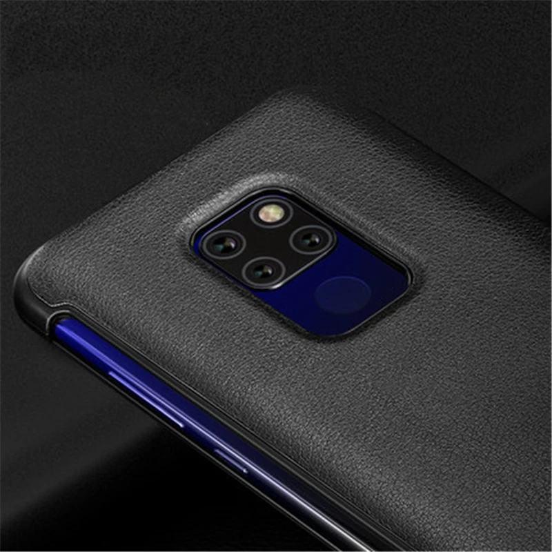 Роскошный флип-чехол из искусственной кожи с окошком для просмотра Huawei Mate 20 Pro 20X