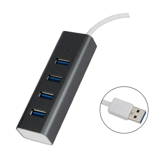 CARPRIE usb хаб 3 0 Высокоскоростной Алюминиевый сплав 4 порта для ноутбука ПК ноутбук 5G