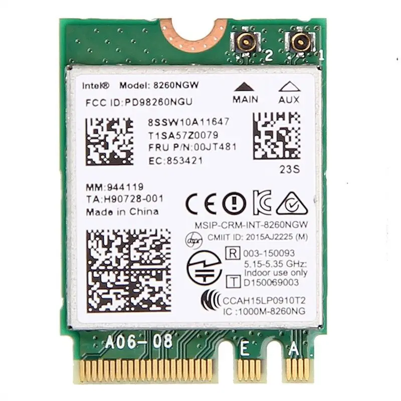 Новинка для IBM Lenovo двухдиапазонный Intel Wireless-AC 8260 8260NGW NGFF M.2 802.11ac 867 Мбит/с WIFI